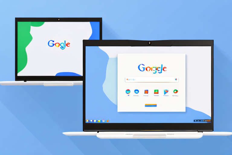 A chromebook laptop with a screenshot image on its screen and a pdf file icon next to it