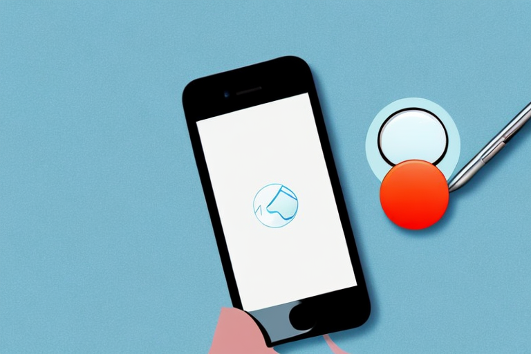 An iphone with a screenshot on the screen