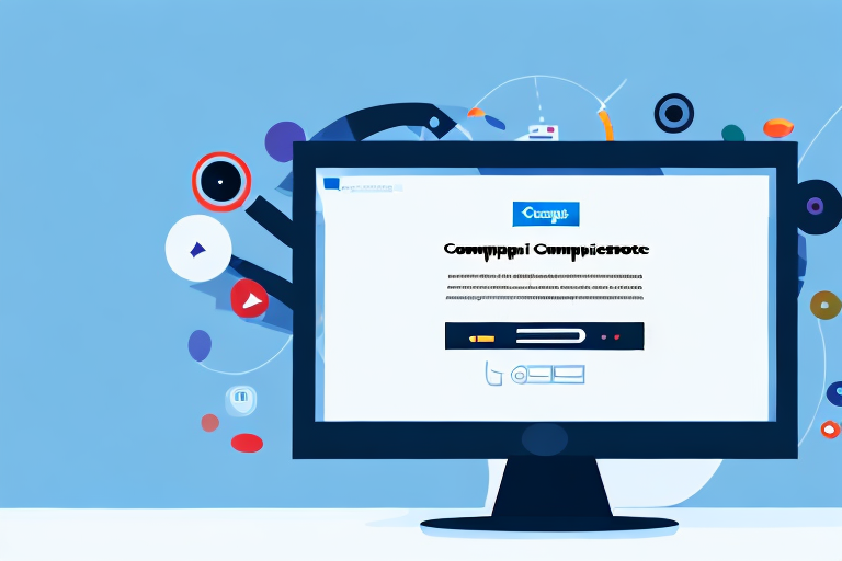 A computer monitor displaying a webpage