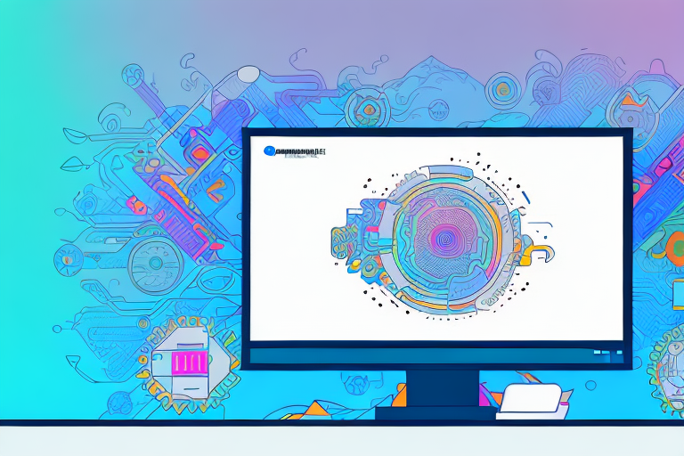 A computer monitor with a screenshot tool interface opened on the screen