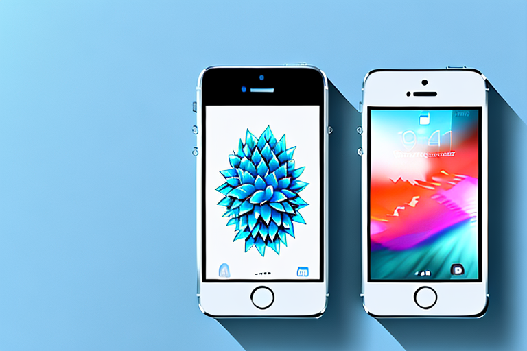 An iphone se displaying a generic screen