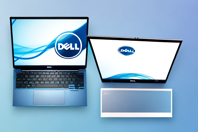 A dell laptop with the "prtscn" key highlighted