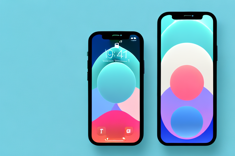 An iphone 13 displaying a vibrant screen