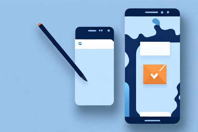 An android smartphone displaying a long screenshot of a webpage