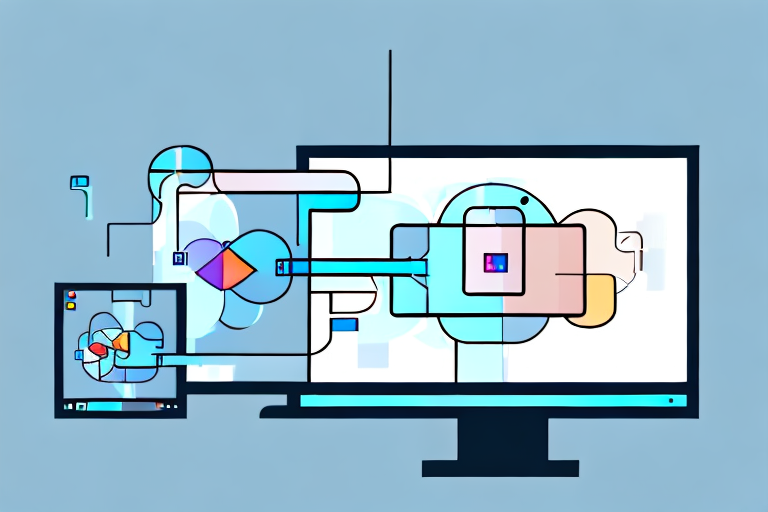 A computer screen displaying a clear image