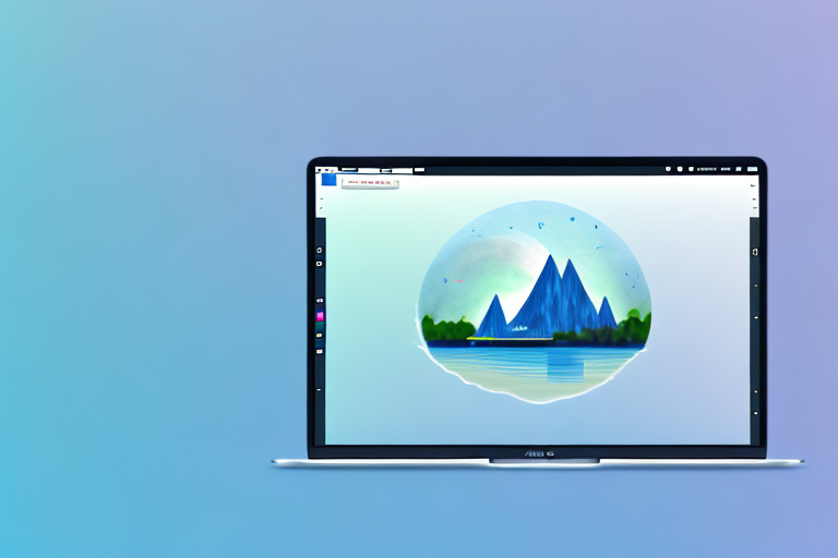 A mac computer with a screenshot tool interface open on the screen