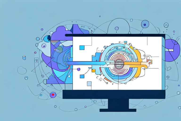 A computer screen displaying an image editing software with a large image being compressed into a smaller file size