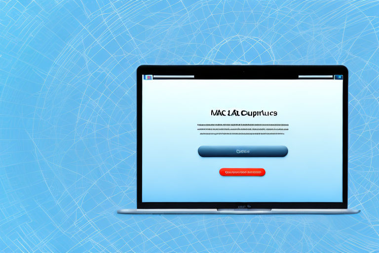 A mac computer with a screenshot image appearing on the screen