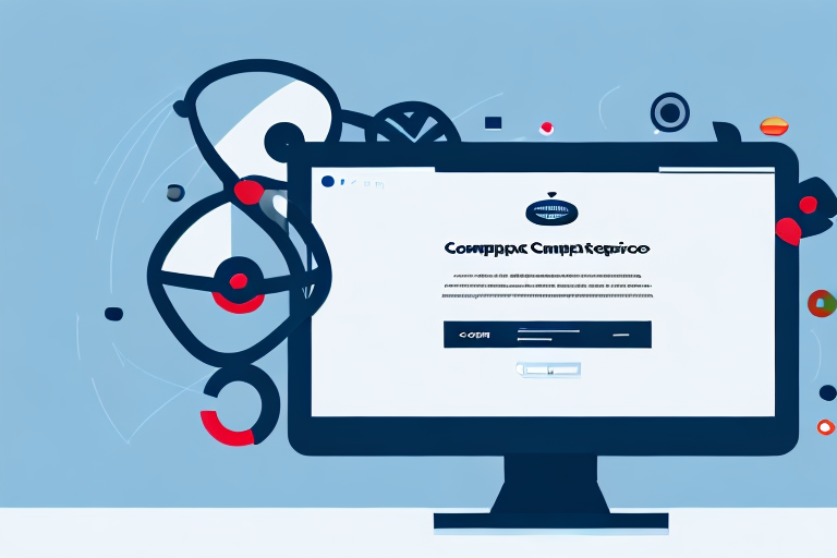 A computer monitor displaying a webpage