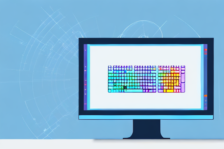 A computer monitor displaying different windows