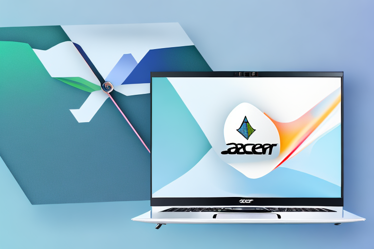 An acer laptop with the "prtsc" button highlighted