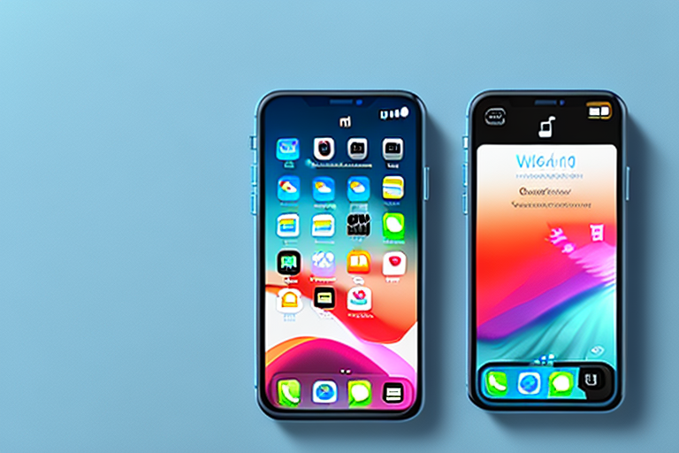 An iphone 10 with the power and volume up buttons highlighted