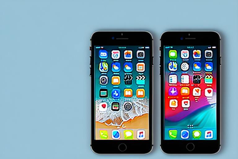 An iphone 7 with the power button and the home button highlighted