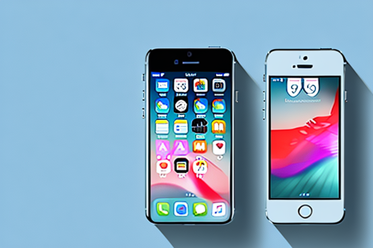 An iphone se with the power button and home button highlighted