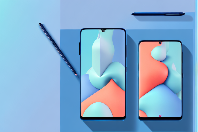 A samsung a03s smartphone with the power and volume down buttons highlighted