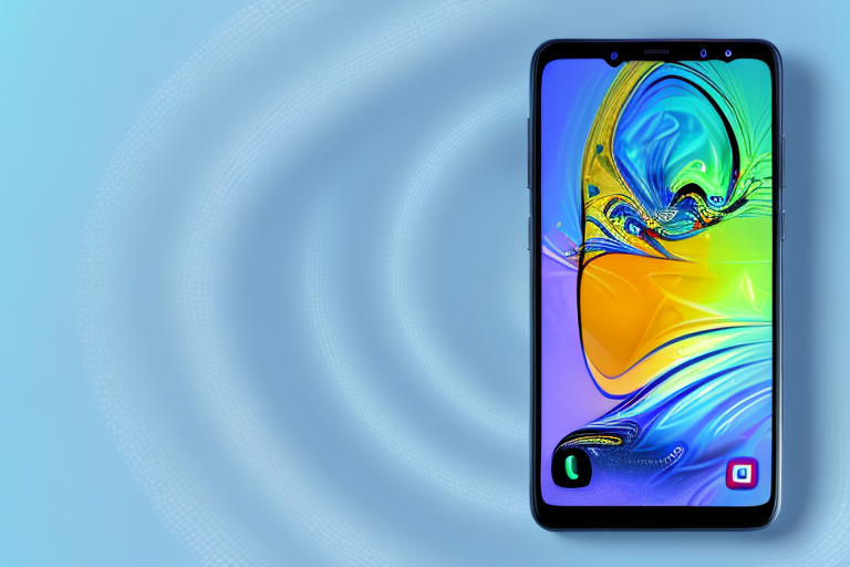 A samsung a13 smartphone with the power and volume down buttons highlighted