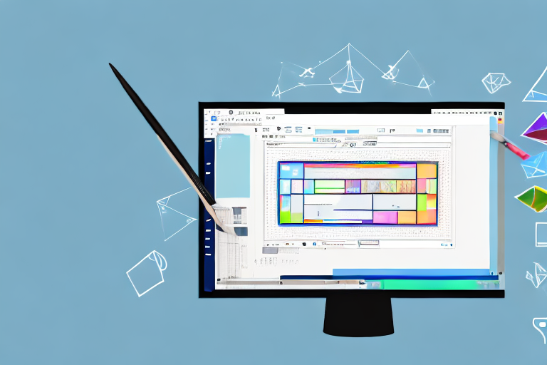 A computer with a windows interface on the screen