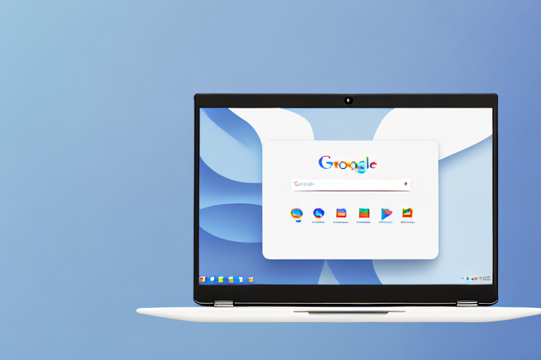 A chromebook laptop with a screenshot tool icon hovering over its screen