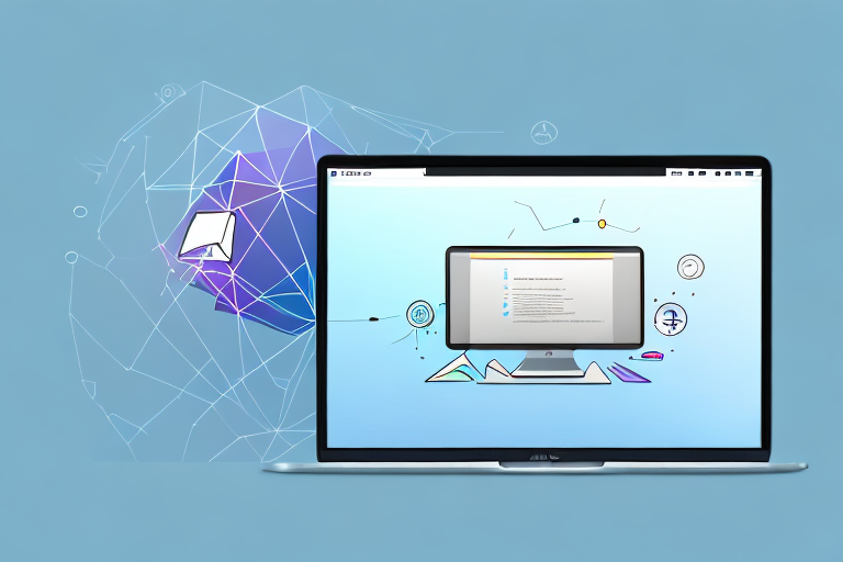 A mac computer with a screenshot being taken on its screen