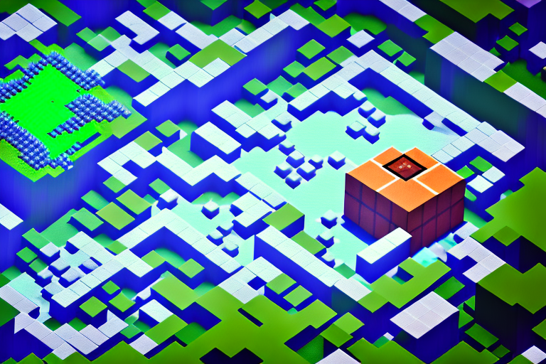 A computer screen displaying a minecraft game scene