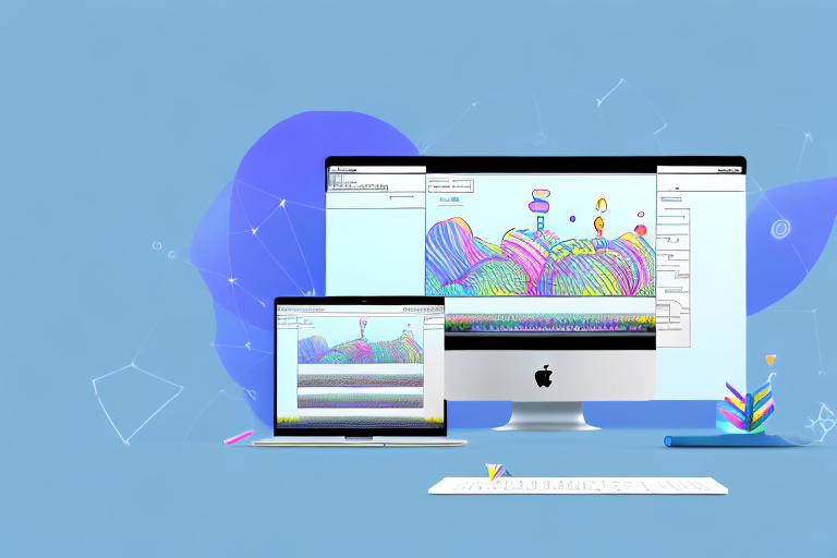 A mac computer screen displaying an open screenshot editing tool with various editing icons and a screenshot image in the process of being edited