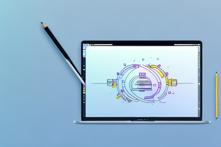 A mac computer with a screenshot tool on its screen