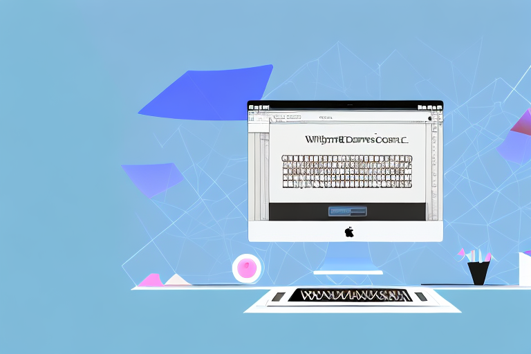 A mac computer with a screenshot being captured