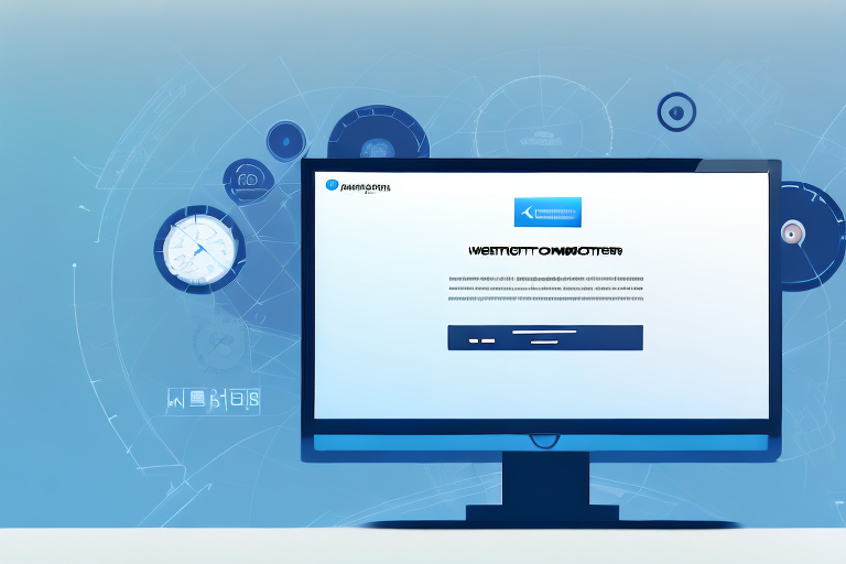 A computer monitor displaying a long webpage