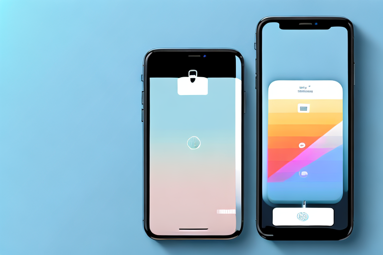 An iphone displaying a vibrant screen