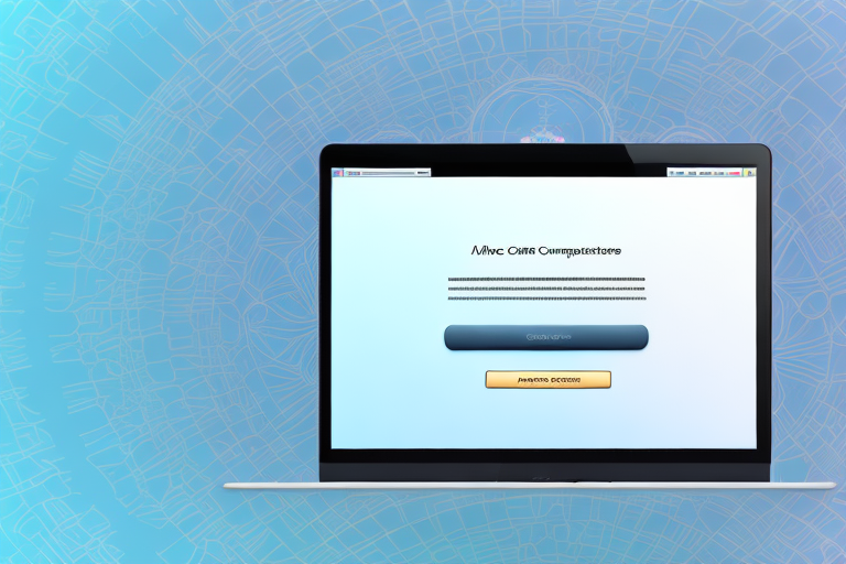 A mac computer with a highlighted screen indicating a screenshot process