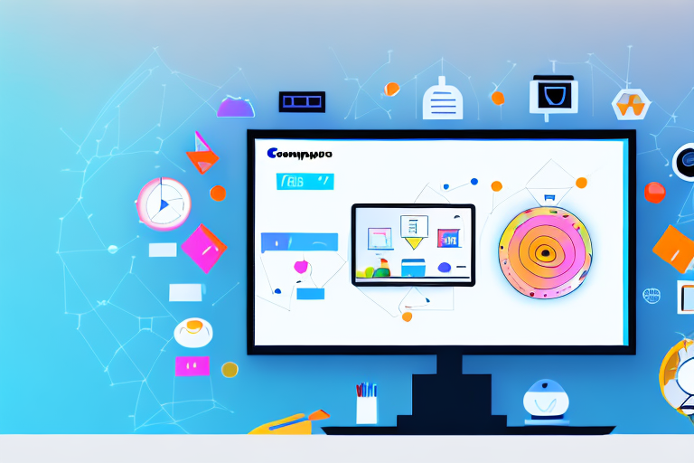 A computer monitor displaying a variety of open applications