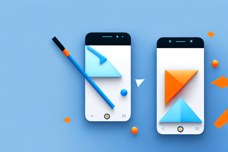 A smartphone displaying a scrolling webpage