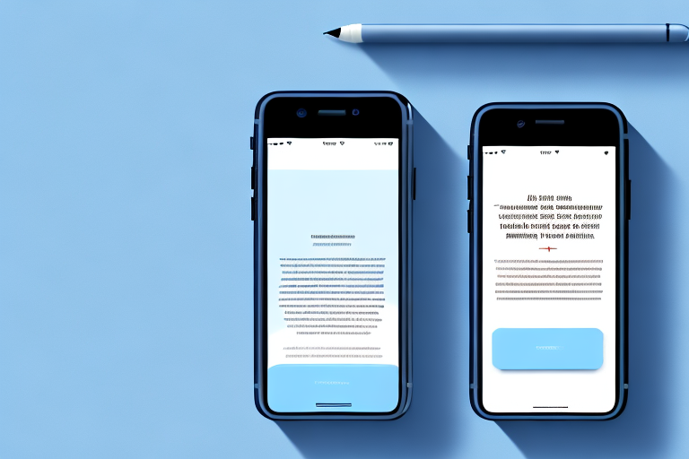 An iphone displaying a scrollable webpage