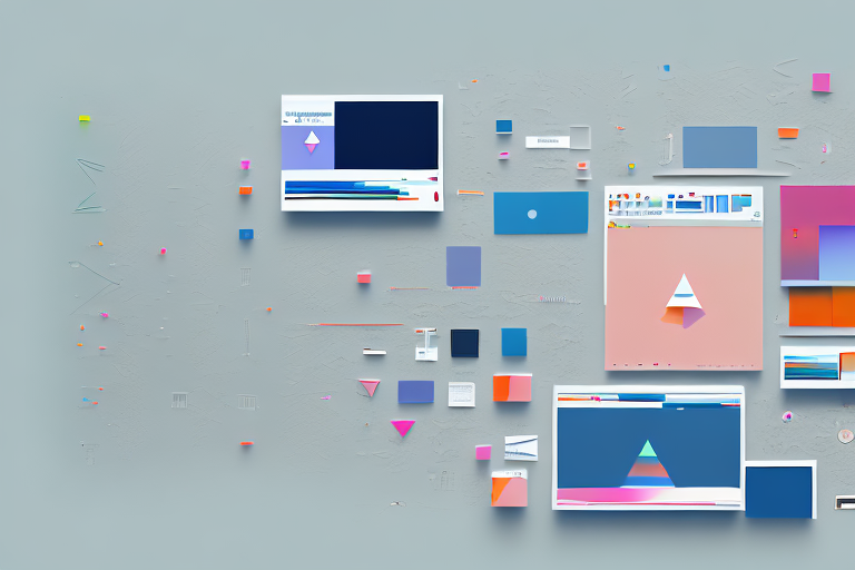 A computer screen displaying a collage of various screenshots