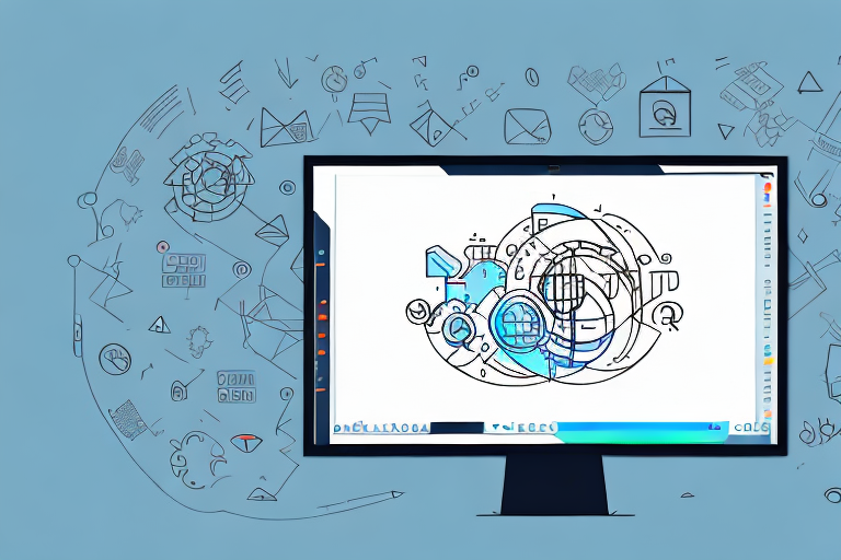 A computer screen displaying a screenshot image with editing tools like crop