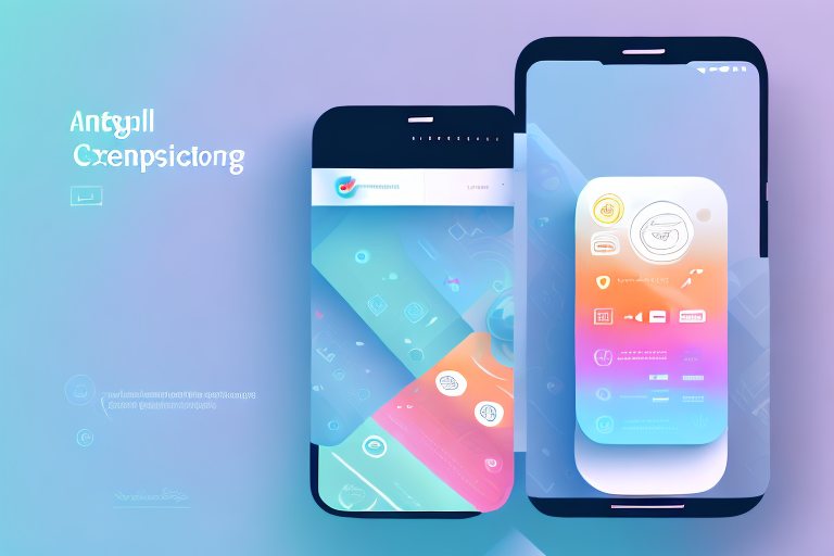 A smartphone displaying a vibrant
