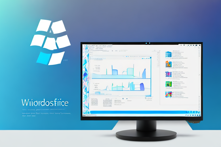 A computer monitor displaying the windows 10 interface