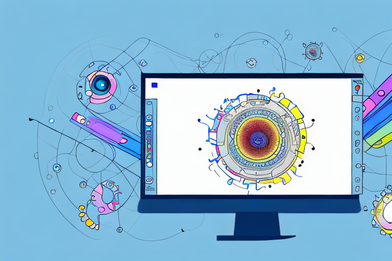 A computer screen displaying an open image editing software