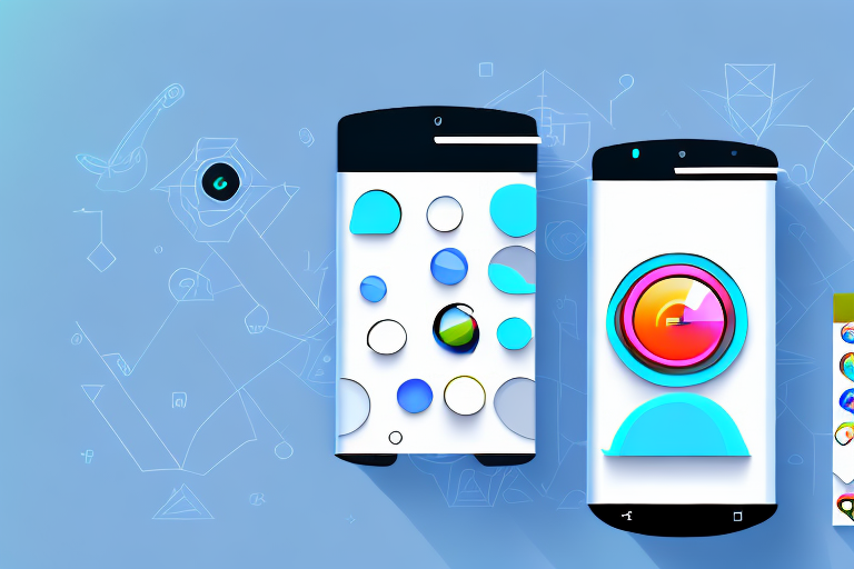 An android smartphone displaying an open screenshot editing app with various editing tools like crop