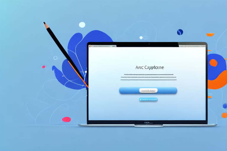 A mac computer with a screenshot pop up window on its screen