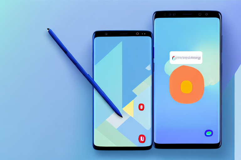 A samsung a32 smartphone displaying a pop-up notification indicating a successful screenshot