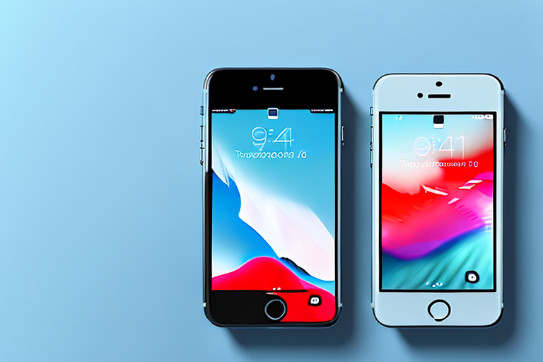 An iphone 6 with the power and home buttons highlighted