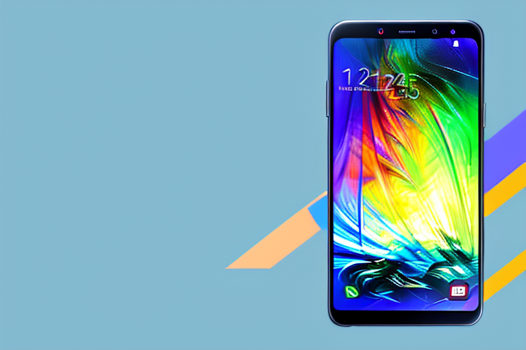 A samsung galaxy a51 smartphone with its screen displaying a menu with the screenshot option highlighted