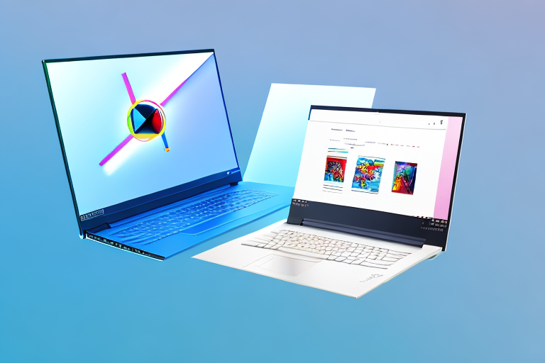 A lenovo laptop with a light beam highlighting the "prtsc" button on the keyboard