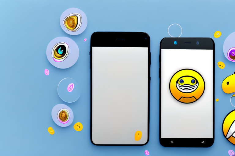 A smartphone displaying the snapchat interface
