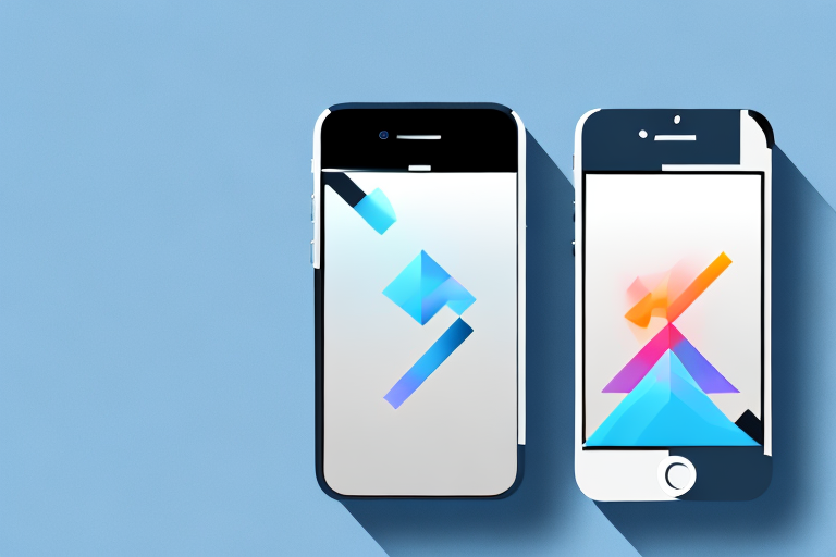 An iphone displaying a screenshot with a cropping tool visible on the screen