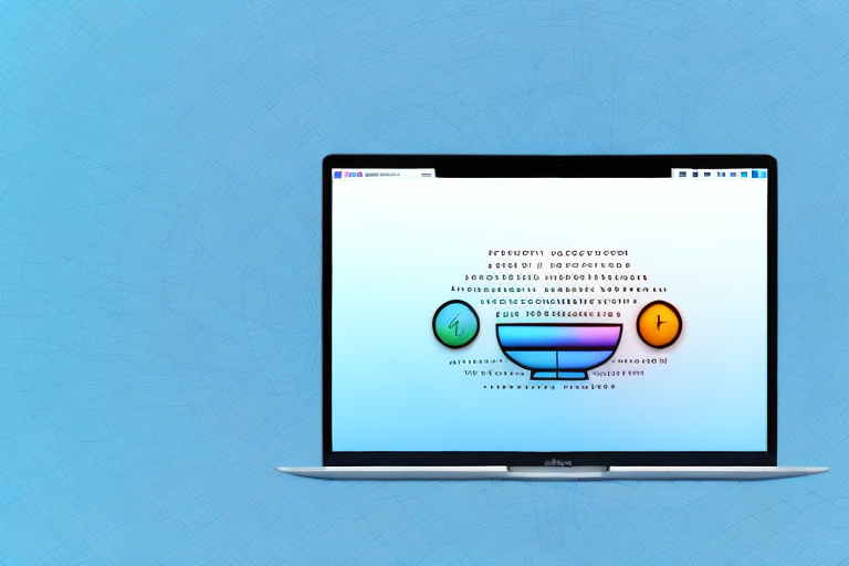A mac computer with a screenshot image floating above it