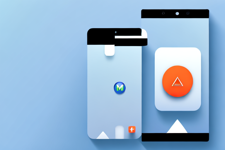 A smartphone displaying an app interface