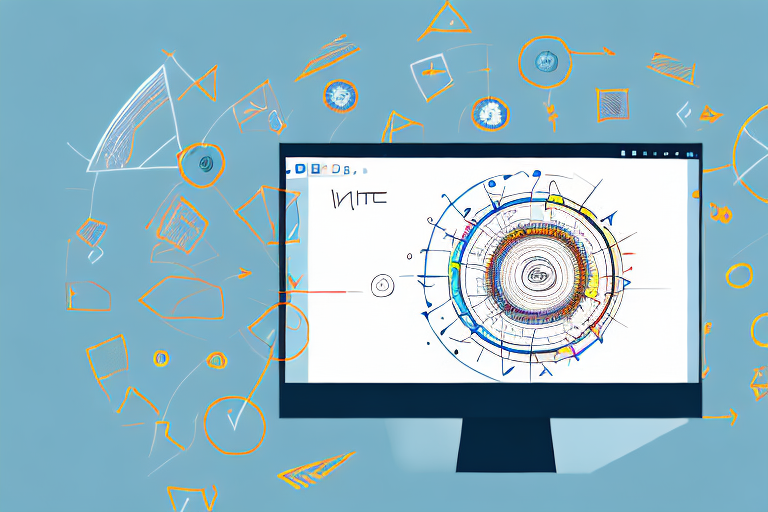 A computer screen displaying a screenshot being edited with various annotation tools like arrows