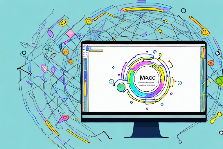 A mac computer with a screenshot on the screen